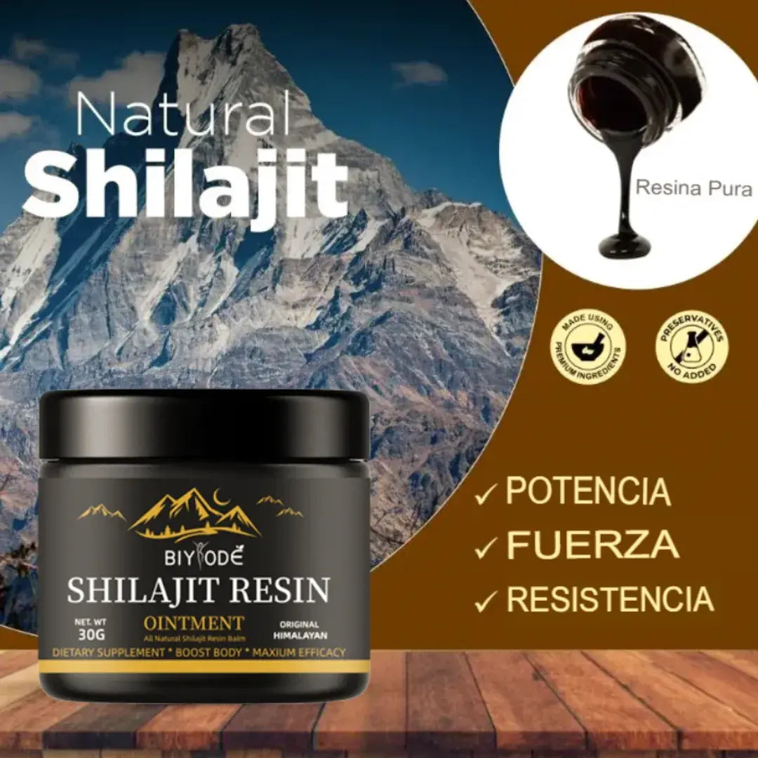 Biyodé Shilajit Resin - Resina Pura del Himalaya 30g