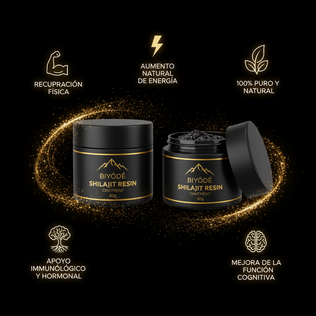 Biyodé Shilajit Resin - Resina Pura del Himalaya 30g